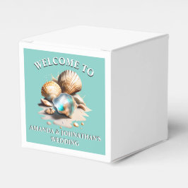 Nautische zee shell 3D zeeschelpen marine strand Bedankdoosjes