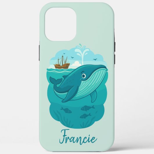 Nautische Zee Walvis Case-Mate iPhone Case (Achterkant)