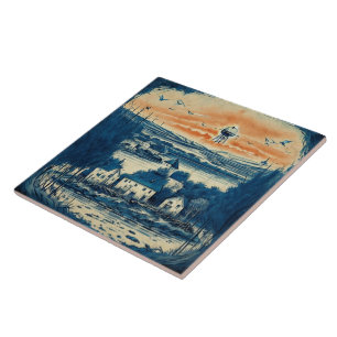 Nautische Zeegezichten Olieverfschilderij No1 Tegeltje