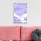 Nautische zeemeermin staart hout achtergrond canva canvas afdruk (Insitu (Woonkamer))