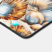 Nautische zeeschelpen oceaan strand collage shell  bureaumat (Hoek)