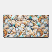 Nautische zeeschelpen oceaan strand collage shell  bureaumat (Voorkant)