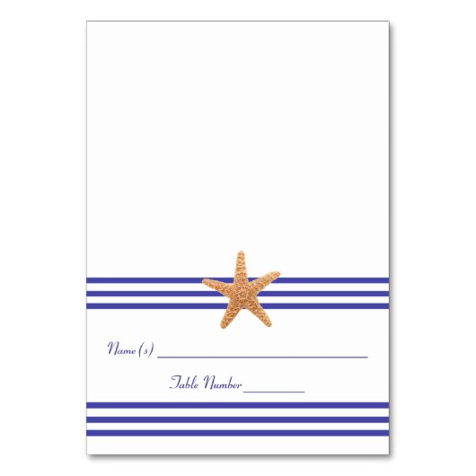 Nautische zeesterren - Escort Kaart (Voorkant)