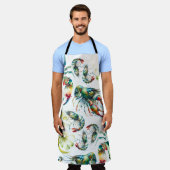 Nautische zeevruchten koken schort (Gedragen)