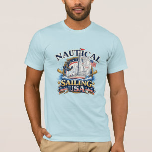 Nautische Zeilboot Anker Oceaan Grafisch Bella T-shirt