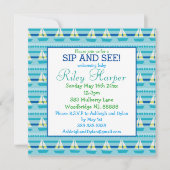 Nautische zeilboot Baby Sip and See Kaart (Voorkant)