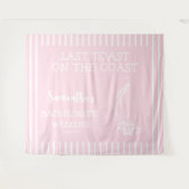 Nautische zeilboot Bachelorette Party Laatste Toas Wandkleed (Voorkant (horizontaal))