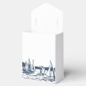 Nautische zeilboot bruiloft gunst box bedankdoosjes (Geopend)