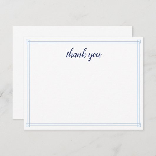 Nautische zeilboot Flat Dank u kaarten (Voorkant / Achterkant)