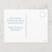 Nautische Zeilboot Kerstpost Kaart (Achterkant)