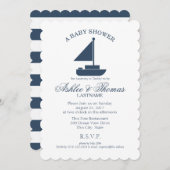 nautische zeilbootdouche kaart (Voorkant / Achterkant)