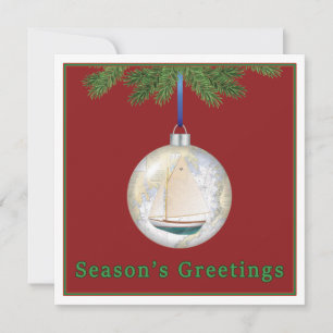 Nautische & Zeilthema Kerst Kaart