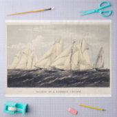  nautische zomerjachten Ephemera Decoupage Tissuepapier (Craft)