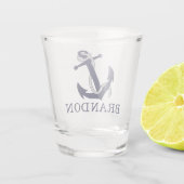 Nauwe ankerbewegingsbalk Kies Jouw naam op maat Shot Glas (Achterkant)