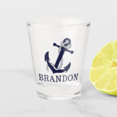Nauwe ankerbewegingsbalk Kies Jouw naam op maat Shot Glas (Voorkant)