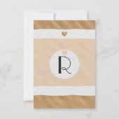 Nauwe bevestiging op strand Zand en wit lint Kaart (Achterkant)