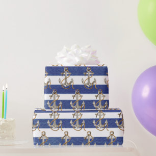 Nauwe bevestiging op Waterverf strepen Cadeaupapier