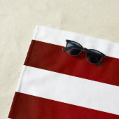 Nauwe Thema Red Striped Beach Towel Strandlaken (In situ)