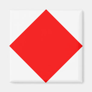 Nauwe vlag "F" Foxtrot Magnet Magneet