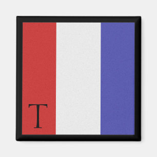 Nauwe vlag Magnetalfabet Letter T Magneet