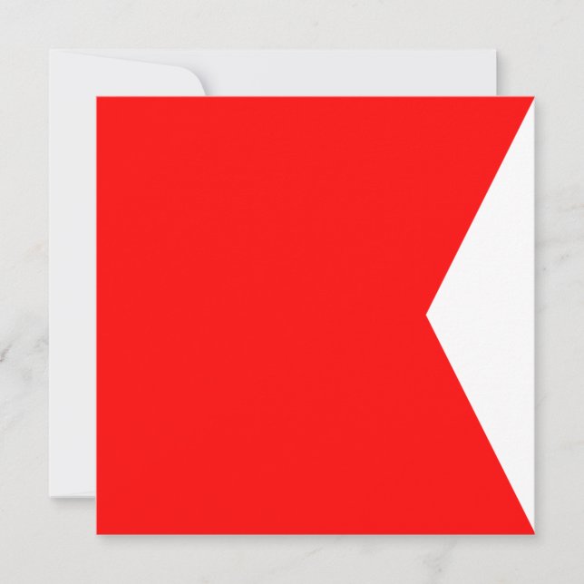 Nauwe vlag Signal Bravo Letter B (Voorkant)