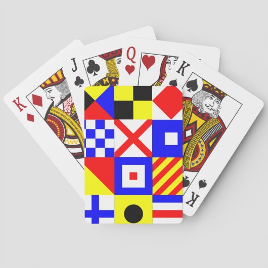Nauwe vlagspelkaarten pokerkaarten (Achterkant)
