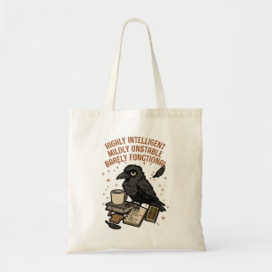 Nauwelijks functionele kraai: intelligent, instabi tote bag