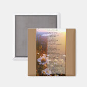 Nauwelijks krassen op het oppervlak gedicht magneet (Voorkant / Achterkant)