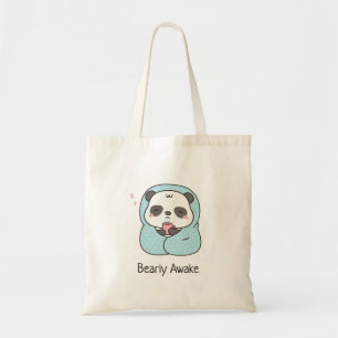 Nauwelijks Wakker Wordende Woordspeling Schattige Tote Bag