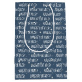 NAUWHTS OF NICE-tekst op sterren Medium Cadeauzakje (Voorkant)