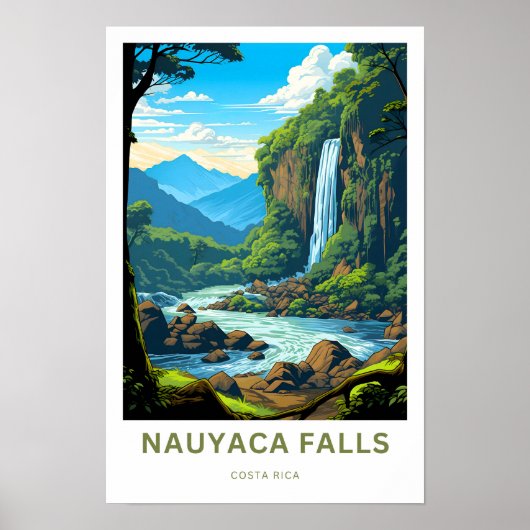 Nauyaca Herfsten Costa Rica Reisprint Poster (Voorkant)