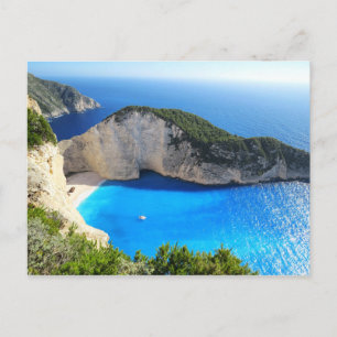 Navagio Beach, Zakynthos, Griekenland Briefkaart