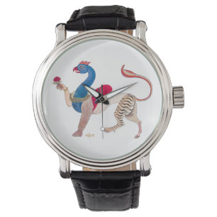 Navagunjara Krishna vintage Indiase schilderij rel Horloge