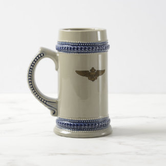 NAVAIR 0966 Stein met Aviator Wings Bierpul