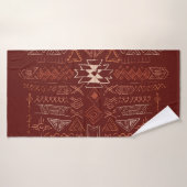 Navajo Aztec : Ethnic Doodle Motif. (Serviette de bain)