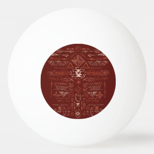 Navajo Azteken: Etnisch doodle patroon. Pingpongballen