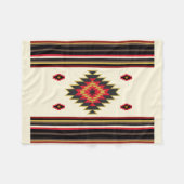 Navajo Blanket Design 6 Fleece Deken (Voorkant (Horizontaal))