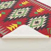 Navajo Design-1 Sherpa Blanket Sherpa Deken (3/4)