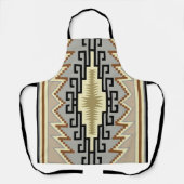 Navajo Design-2 All-Over Print Apron Schort (Voorkant)