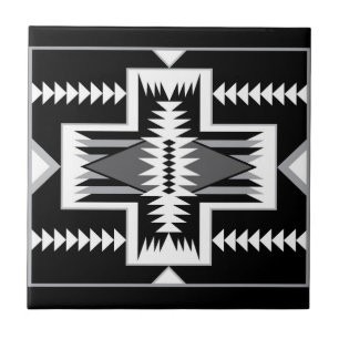 Navajo Design - 3 keramische tegel Tegeltje