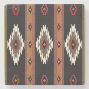 Navajo Design 7 Bandana Stenen Onderzetter