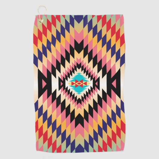 Navajo Design-7 Golf Towel Golfhanddoek (Voorkant)