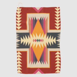 Navajo Design-8 Golf Towel Golfhanddoek