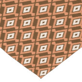 Navajo Ikat Pattern, Brown, Rust and Cream Korte Tafelloper (Hoek)