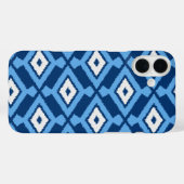 Navajo Ikat Pattern, Indigo and Denim Blue Case-Mate iPhone Case (Achterkant (horizontaal))