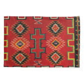 NAVAJO INDIAN 1890 HORSE SADDLE BLANKET KUSSENSLOOP (Achterkant)