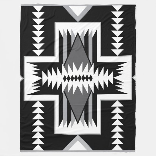 Navajo Indiase Design Fleece Deken (Voorkant)