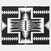 Navajo Indiase Design Fleece Deken (Voorkant (Horizontaal))