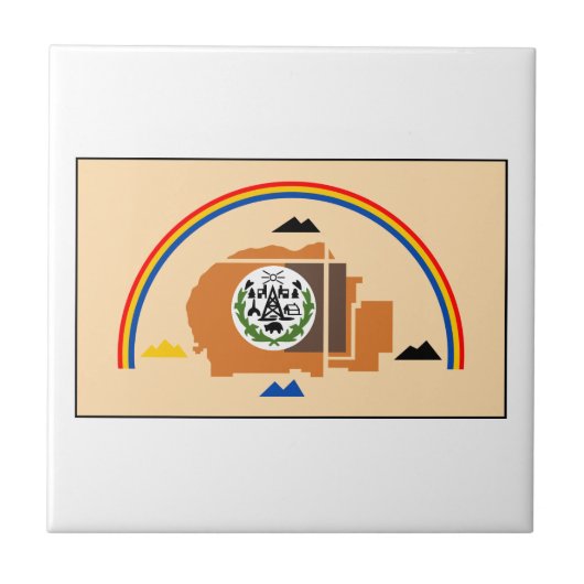 Navajo Nation Flag Tegeltje (Voorkant)