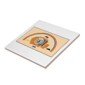 Navajo Nation Flag Tegeltje (Zijkant)